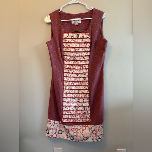 An Ren Dresses & Skirts - An Ren Red and White Polka Dot Dress Size Medium